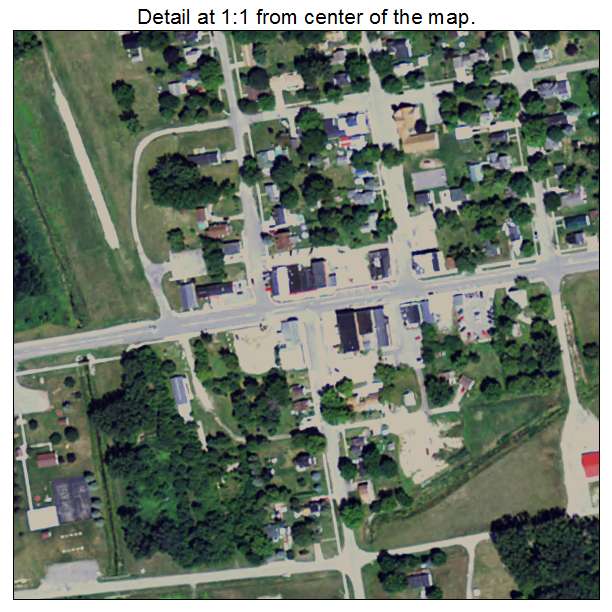 Kingston, Michigan aerial imagery detail