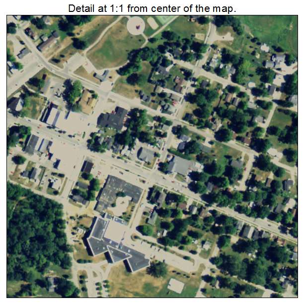 Laingsburg, Michigan aerial imagery detail