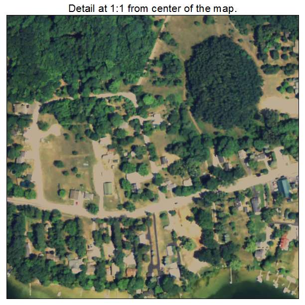 Lake Ann, Michigan aerial imagery detail