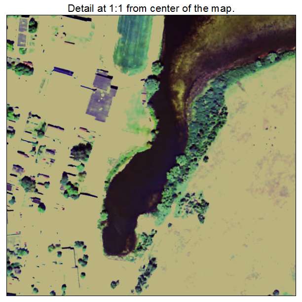 Lake Linden, Michigan aerial imagery detail