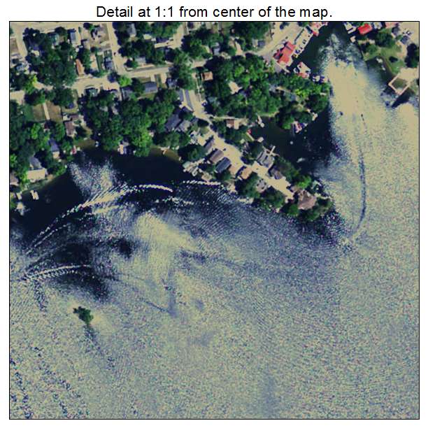 Lake Orion, Michigan aerial imagery detail