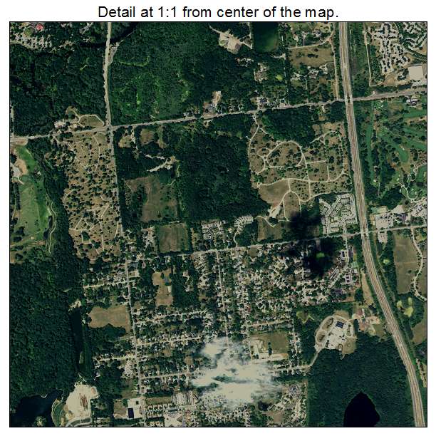 Lansing, Michigan aerial imagery detail