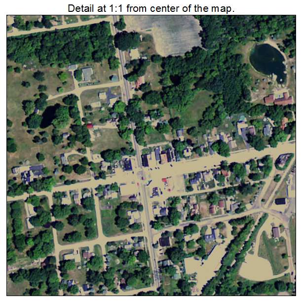 Leonard, Michigan aerial imagery detail