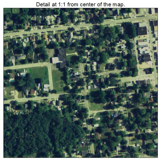 Leslie, Michigan aerial imagery detail