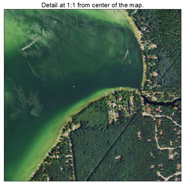 Lewiston, Michigan aerial imagery detail