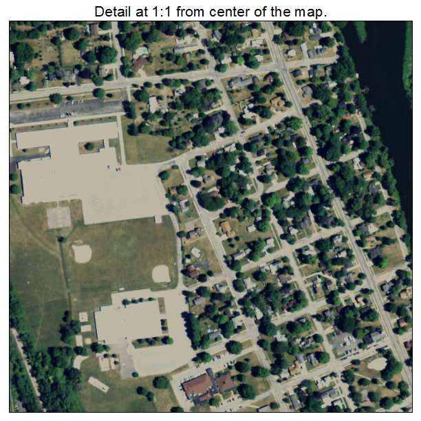 Lowell, Michigan aerial imagery detail