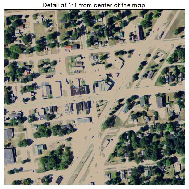 Mancelona, Michigan aerial imagery detail