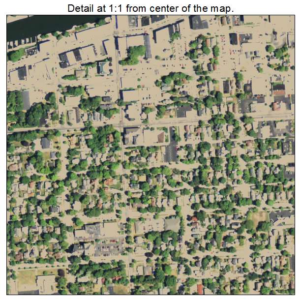 Manistee, Michigan aerial imagery detail