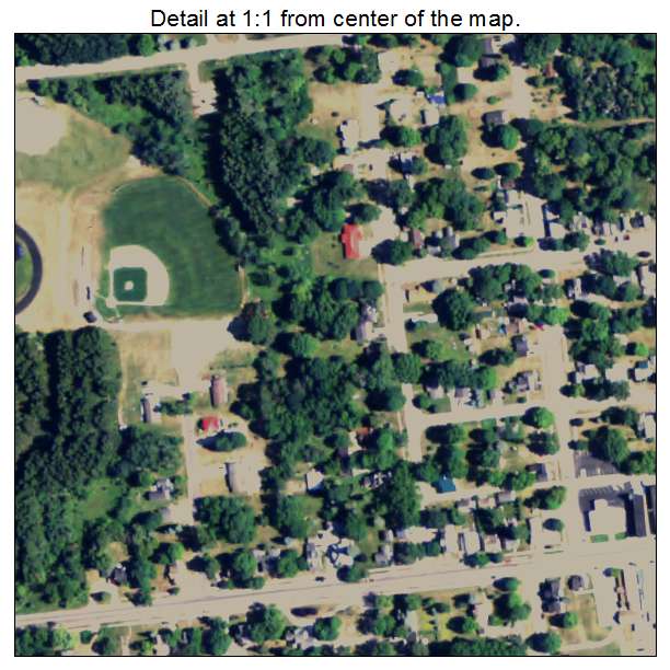 Manton, Michigan aerial imagery detail