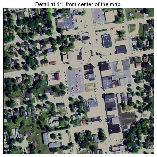 Marlette, Michigan aerial imagery detail