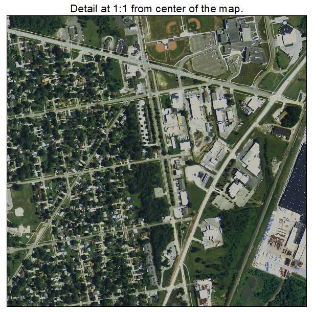 Marysville, Michigan aerial imagery detail