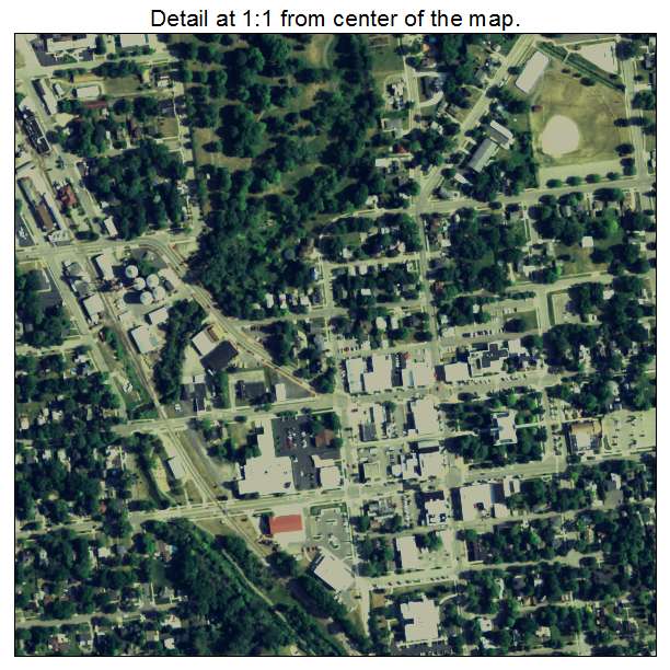 Mason, Michigan aerial imagery detail