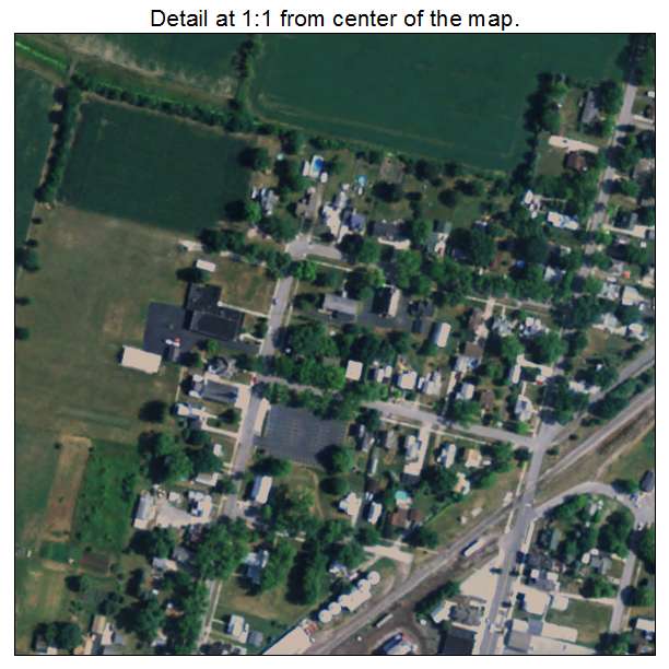 Maybee, Michigan aerial imagery detail