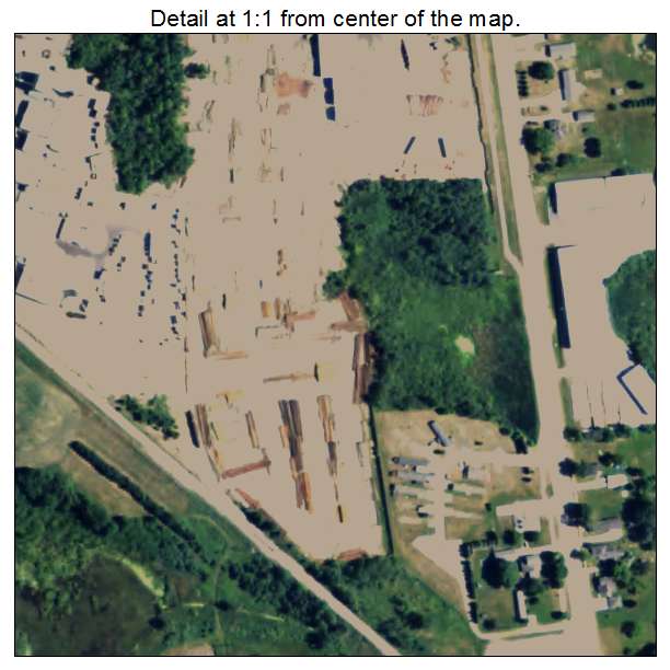 McBain, Michigan aerial imagery detail