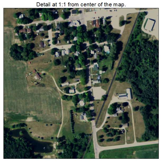 McBride, Michigan aerial imagery detail