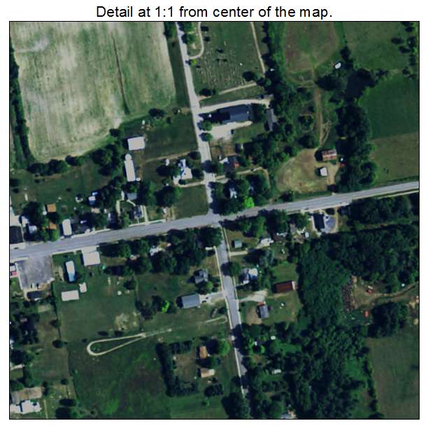 Melvin, Michigan aerial imagery detail