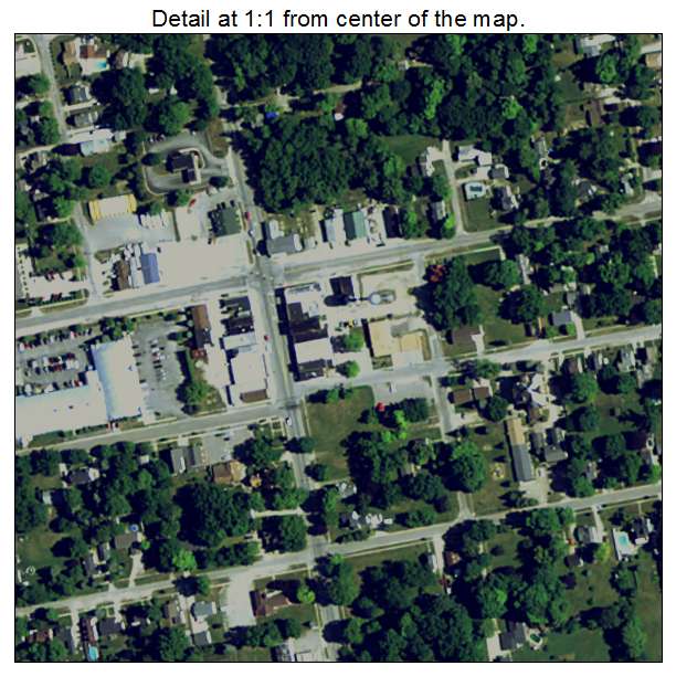 Memphis, Michigan aerial imagery detail