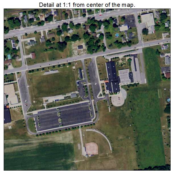 Merrill, Michigan aerial imagery detail