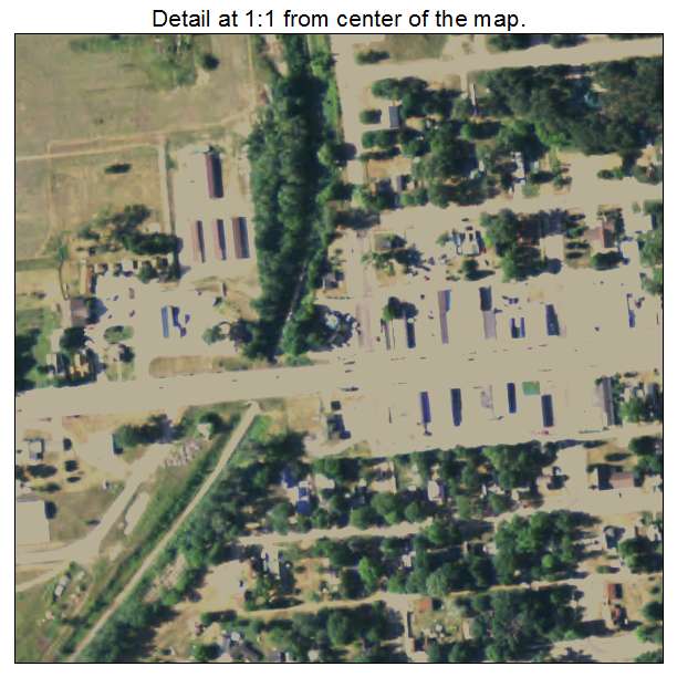 Mesick, Michigan aerial imagery detail