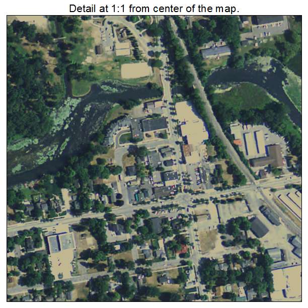 Milford, Michigan aerial imagery detail