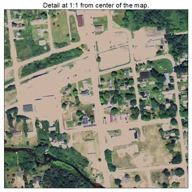 Millersburg, Michigan aerial imagery detail