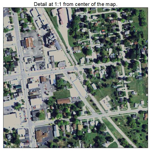 Millington, Michigan aerial imagery detail
