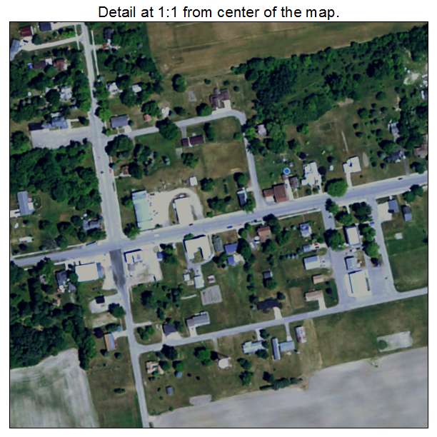 Minden City, Michigan aerial imagery detail
