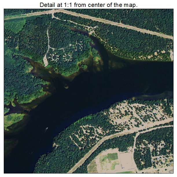 Mio, Michigan aerial imagery detail