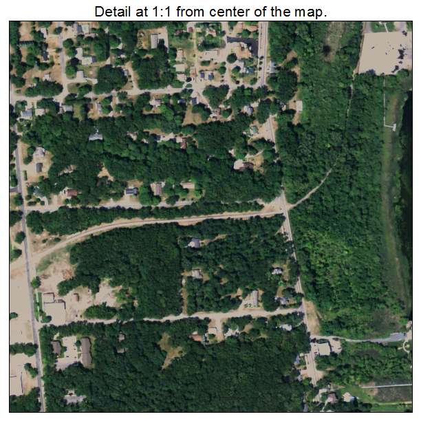 Montague, Michigan aerial imagery detail