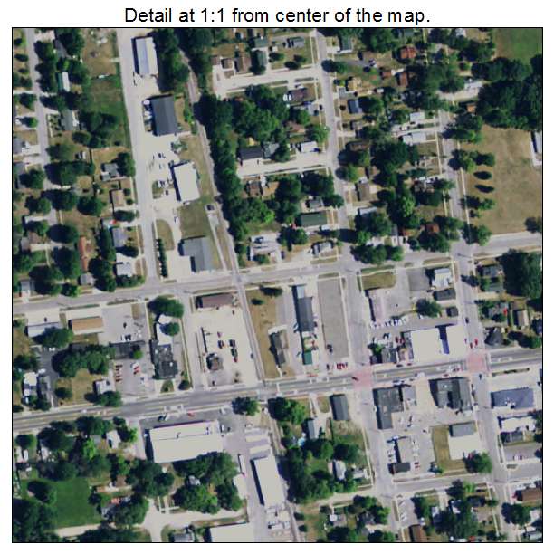 Montrose, Michigan aerial imagery detail