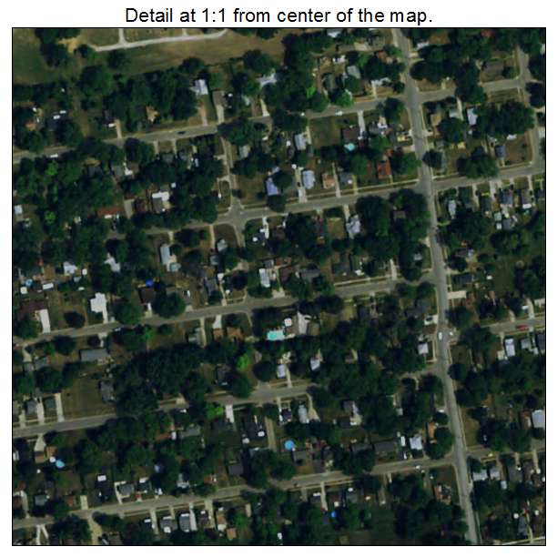 Mount Morris, Michigan aerial imagery detail