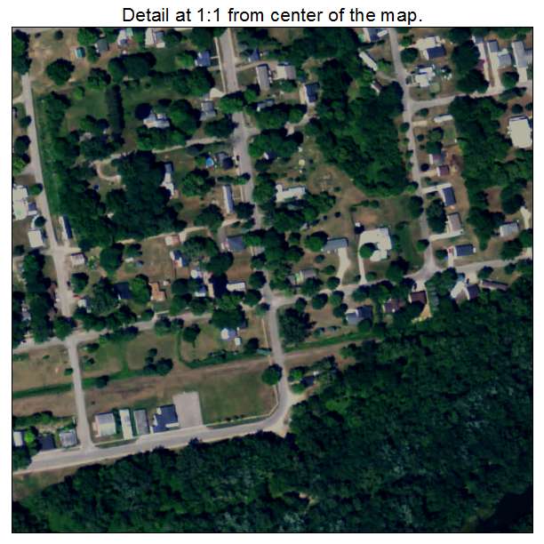 Muir, Michigan aerial imagery detail