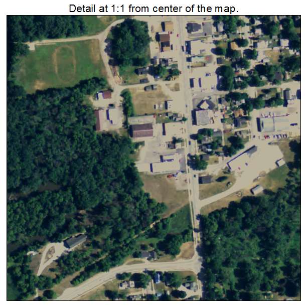 Nashville, Michigan aerial imagery detail