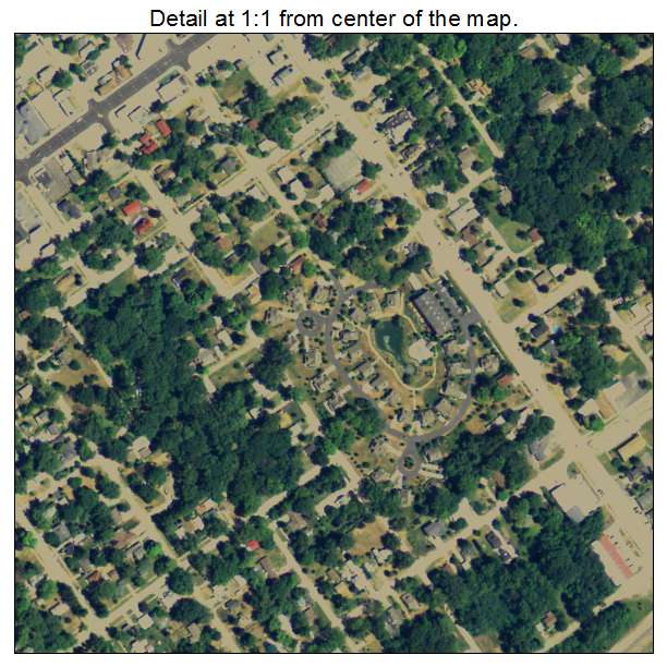 New Buffalo, Michigan aerial imagery detail