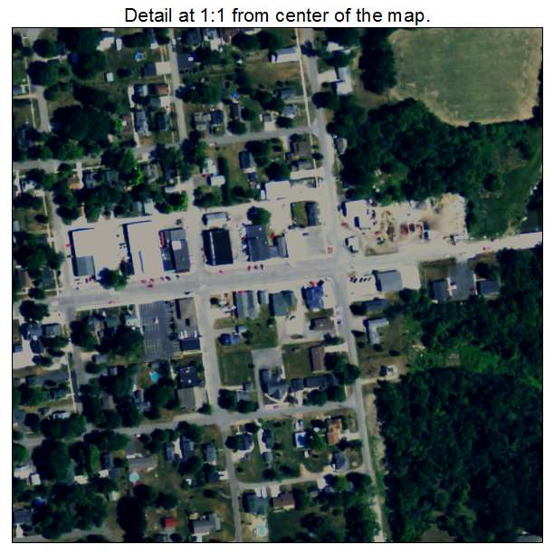 New Lothrop, Michigan aerial imagery detail