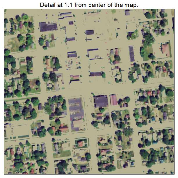 Newberry, Michigan aerial imagery detail