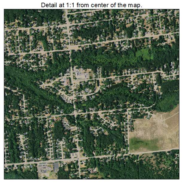 Norton Shores, Michigan aerial imagery detail