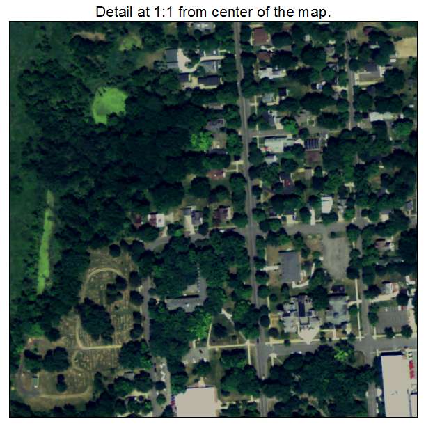 Olivet, Michigan aerial imagery detail
