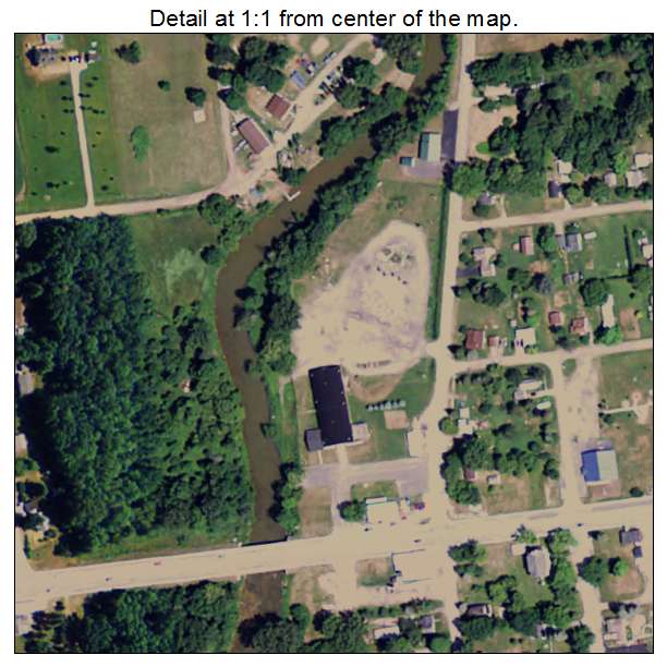 Omer, Michigan aerial imagery detail