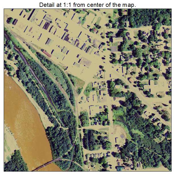 Ontonagon, Michigan aerial imagery detail