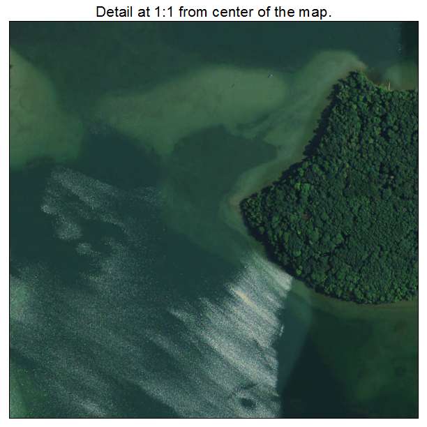 Orchard Lake Village, Michigan aerial imagery detail