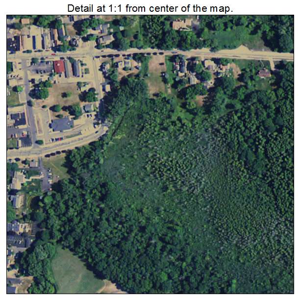 Ortonville, Michigan aerial imagery detail