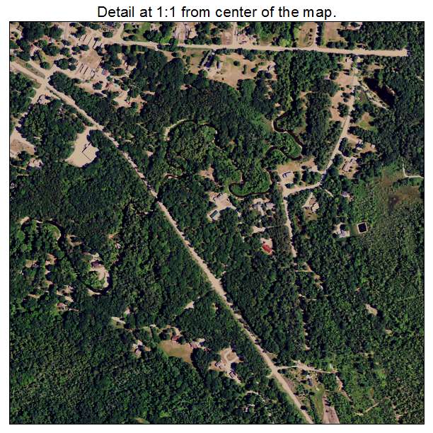 Ossineke, Michigan aerial imagery detail