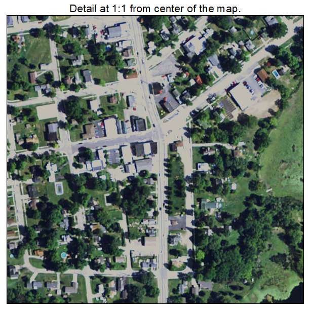 Otisville, Michigan aerial imagery detail