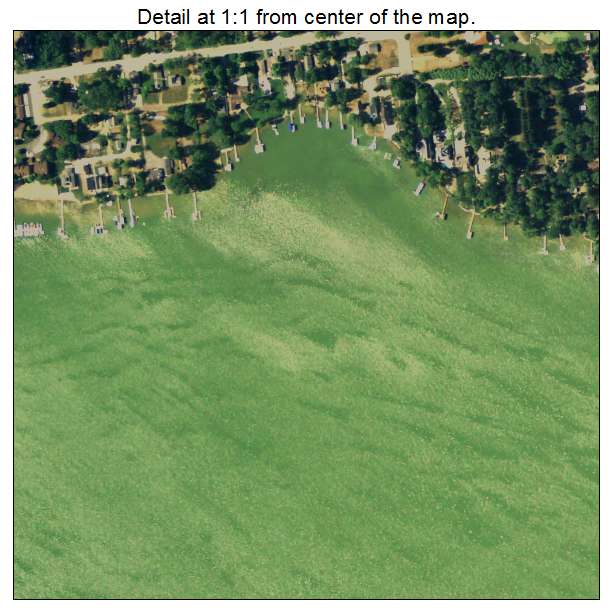 Paw Paw Lake, Michigan aerial imagery detail