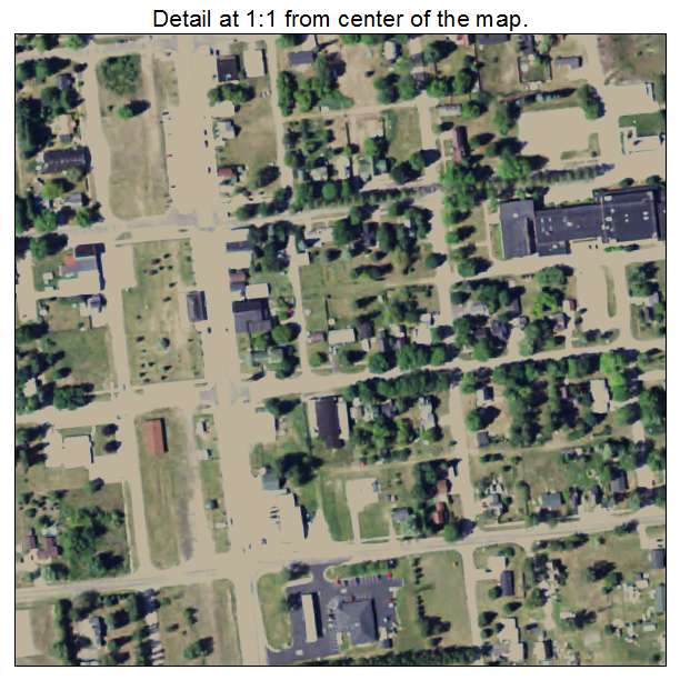 Pellston, Michigan aerial imagery detail