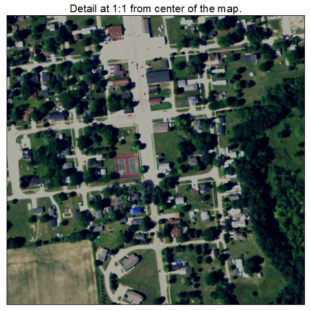 Perrinton, Michigan aerial imagery detail