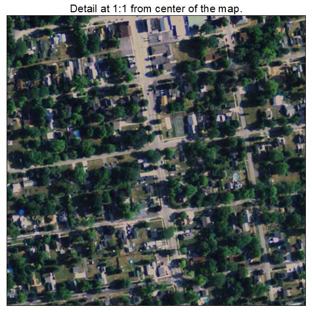Petersburg, Michigan aerial imagery detail