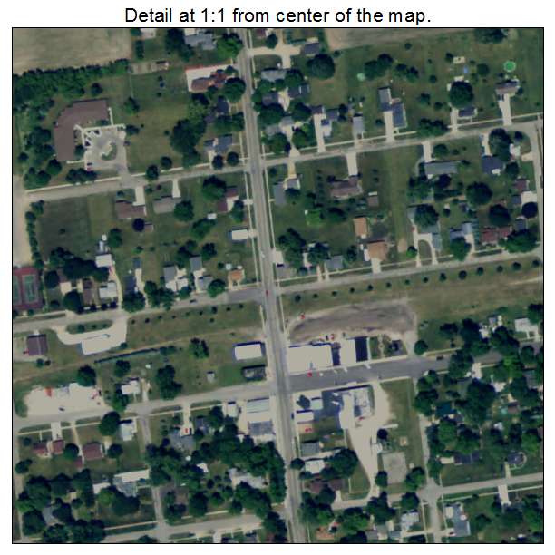 Pewamo, Michigan aerial imagery detail