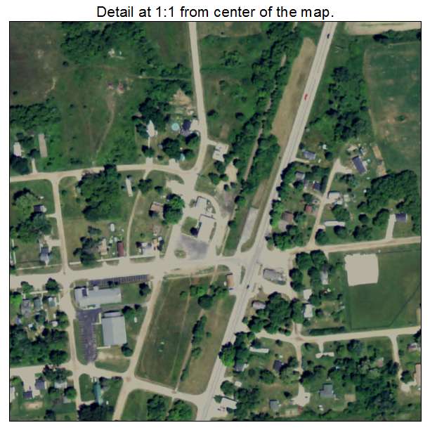 Pierson, Michigan aerial imagery detail